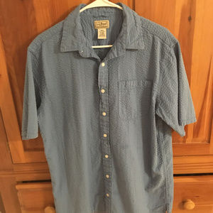 LL Bean Mens large camp retro shirt